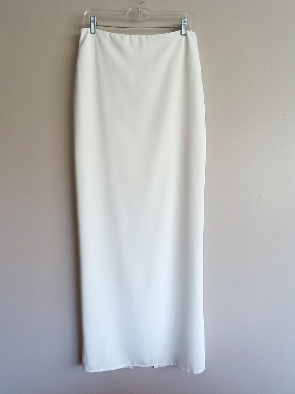 Lovers + Friends White Maxi Skirt Lined - Sleek Straight Silhouette Size S